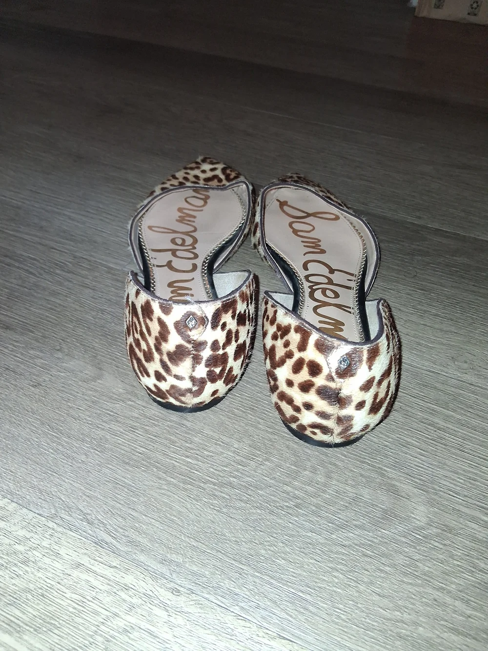 Sam Edelman Leopard-Print Pointed D'Orsay Flats - Brown & Black
